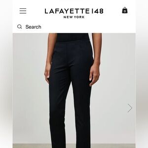 Lafayette 148 New York Black Cropped Pants